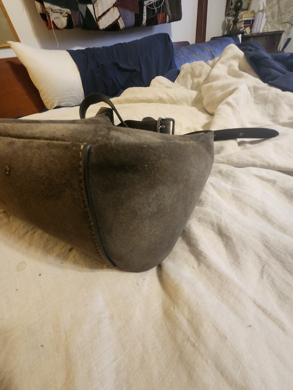 Coach Green Suede Crossbody Bag - Picture 10 of 14
